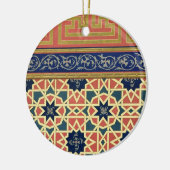 Arabisch decoratief design (kleurenlitho) keramisch ornament (Links)