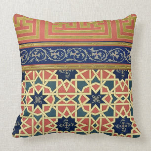 Arabisch decoratief design (kleurenlitho) kussen