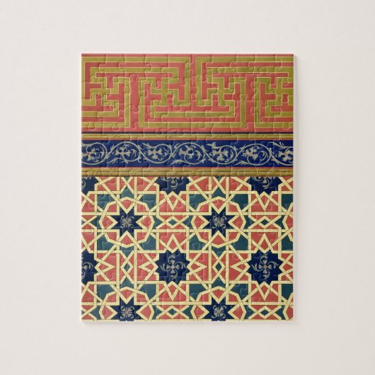 Arabisch decoratief design (kleurenlitho) legpuzzel (Verticaal)