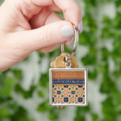 Arabisch decoratief design (kleurenlitho) sleutelhanger (Hand)
