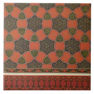 Arabisch decoratief design uit 'Arabische kunst zo Tegeltje