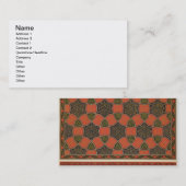 Arabisch decoratief design uit 'Arabische kunst zo Visitekaartje (Voorkant / Achterkant)