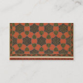 Arabisch decoratief design uit 'Arabische kunst zo Visitekaartje (Achterkant)