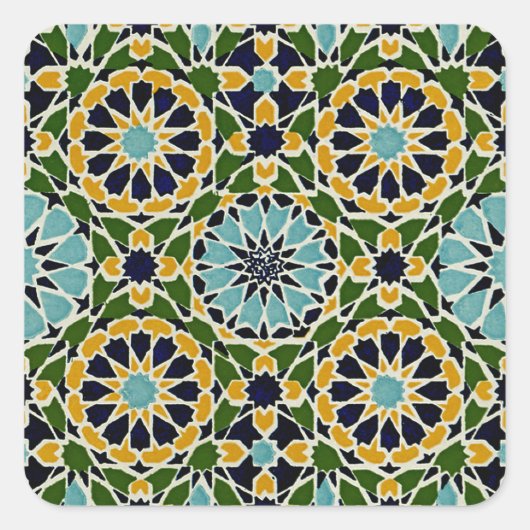 Arabisch design #10 bij Emporio Moffa Vierkante Sticker (Voorkant)