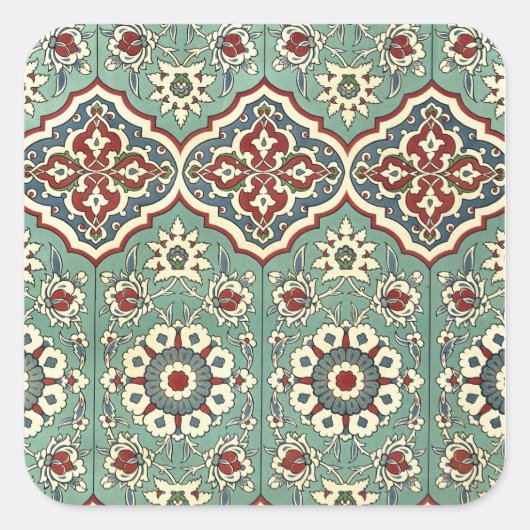 Arabisch design #11 bij Emporio Moffa Vierkante Sticker (Voorkant)