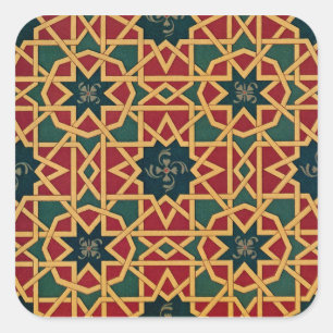 Arabisch design #1 op Emporio Moffa Vierkante Sticker