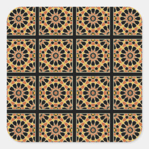 Arabisch design #3 op Emporio Moffa Vierkante Sticker