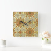 Arabisch design #4 op Emporio Moffa Vierkante Klok (Huis)