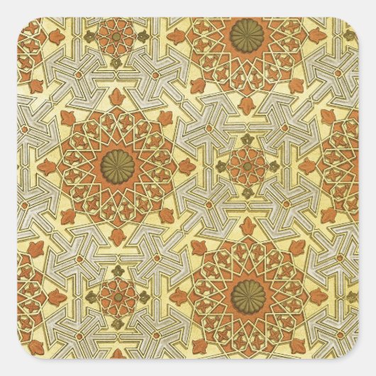Arabisch design #4 op Emporio Moffa Vierkante Sticker (Voorkant)