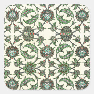 Arabisch design #5 op Emporio Moffa Vierkante Sticker