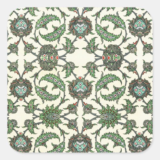Arabisch design #5 op Emporio Moffa Vierkante Sticker (Voorkant)