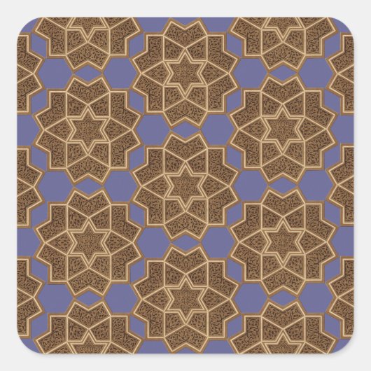 Arabisch design #6 op Emporio Moffa Vierkante Sticker (Voorkant)