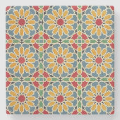Arabisch design #7 in Emporio Moffa Stenen Onderzetter (Voorkant)