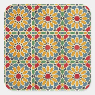 Arabisch design #7 in Emporio Moffa Vierkante Sticker