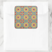 Arabisch design #7 in Emporio Moffa Vierkante Sticker (Tas)