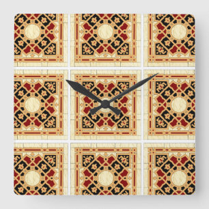 Arabisch design #9 op Emporio Moffa Vierkante Klok