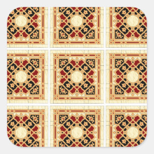 Arabisch design #9 op Emporio Moffa Vierkante Sticker