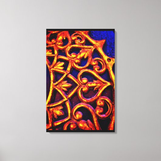 Arabisch deurdesign canvas afdruk (Voorkant)