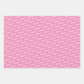 Arabisch Eid Mubarak Kinder Roze Star Pattern Quot Inpakpapier Vel (Voorkant)