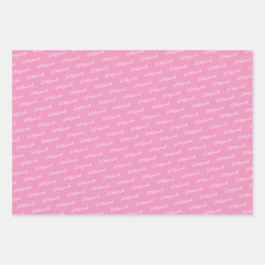 Arabisch Eid Mubarak Kinder Roze Star Pattern Quot Inpakpapier Vel (Voorkant)