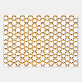 Arabisch Eid Mubarak Kinder Yellow Star Pattern Qu Inpakpapier Vel (Voorkant 2)