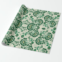 Arabisch Elegant Bloemen Geometrisch Groen Marokka