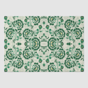 Arabisch Elegant Bloemen Geometrisch Groen Marokka Tissuepapier