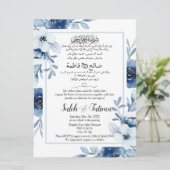 Arabisch Engels Lichtblauw Moslim Kaart (Staand voorkant)