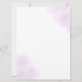 Arabisch Engels Paars Lavendel Moslim Kaart (Achterkant)