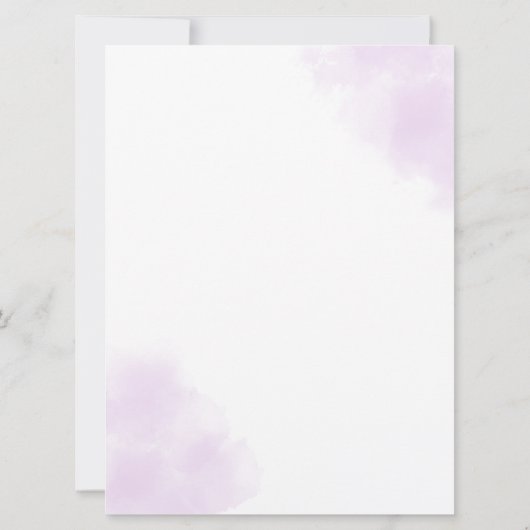 Arabisch Engels Paarse Lavendel Moslim Kaart (Achterkant)