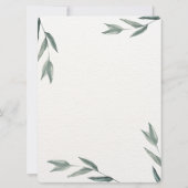 Arabisch Engels Waterverf Floral Classic Elegant Kaart (Achterkant)