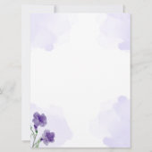 Arabisch Engels Waterverf Lavendel Paarse Moslim Kaart (Achterkant)