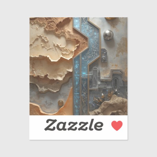 Arabisch erfgoed Tijdloze tradities Moderne elegan Sticker (Vel)