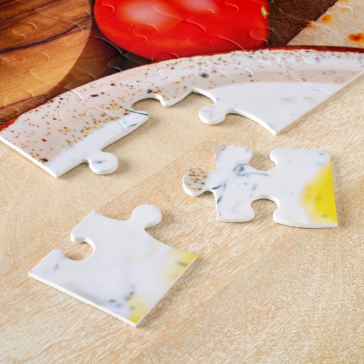 Arabisch eten in het Midden-Oosten Legpuzzel (Zijkant)