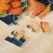 Arabisch eten in het Midden-Oosten Legpuzzel (Zijkant)