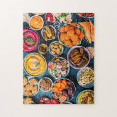 Arabisch eten in het Midden-Oosten Legpuzzel (Verticaal)