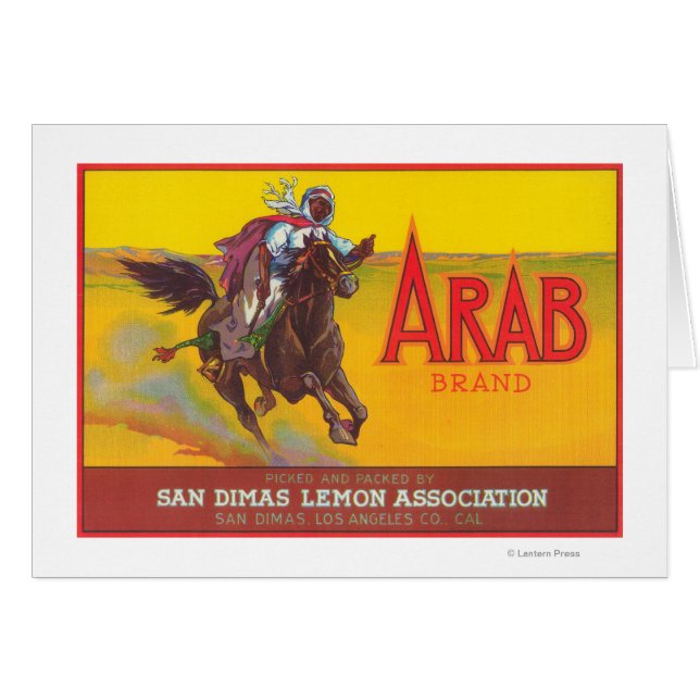 Arabisch etiketSan Dimas, CA (Voorkant Horizontaal)