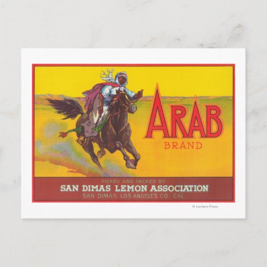 Arabisch etiketSan Dimas, CA Briefkaart (Voorkant)