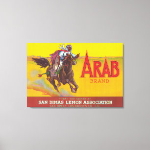 Arabisch etiketSan Dimas, CA Canvas Afdruk