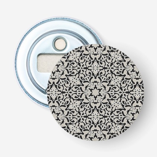 Arabisch floraalpatroon button flesopener (Voorkant)