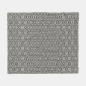 Arabisch floraalpatroon fleece deken (Voorkant (Horizontaal))