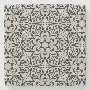 Arabisch floraalpatroon stenen onderzetter