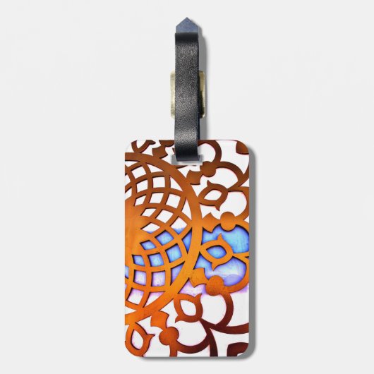 Arabisch Gate Design Bagagelabel (Achterkant verticaal)