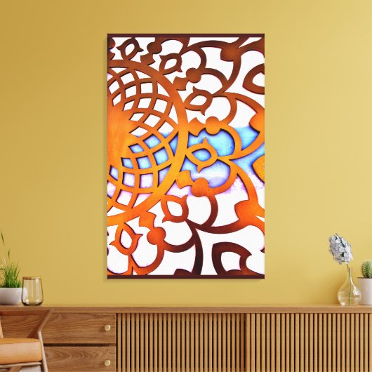 Arabisch Gate Design Canvas Afdruk (Insitu (Woonkamer))