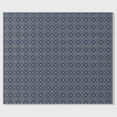 Arabisch geometrisch | Navy Blue Gold Cadeaupapier (Vlak)