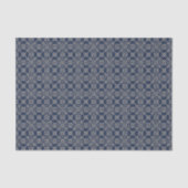Arabisch geometrisch | Navy Blue Gold Tissuepapier (Voorkant)