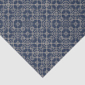 Arabisch geometrisch | Navy Blue Gold Tissuepapier (Detail)