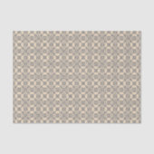 Arabisch geometrisch | Navy Blue Tan Tissuepapier (Voorkant)