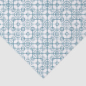 Arabisch geometrisch patroon | Blauwgroen wit Tissuepapier (Detail)