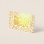 Arabisch gepersonaliseerd echte goud folie Dank je Kaarten (Voorkant)